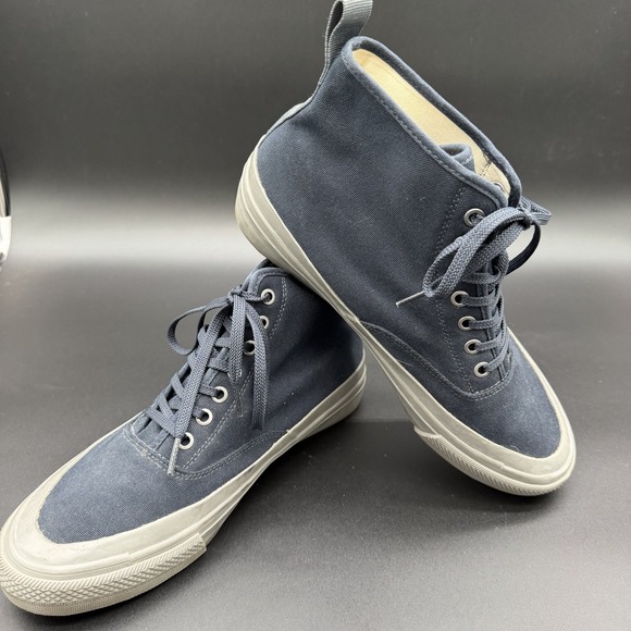 SeaVees X Taylor Stitch Mariner Boots Mens Size 10 Blue Canvas Chukka Navy Blue main image 8